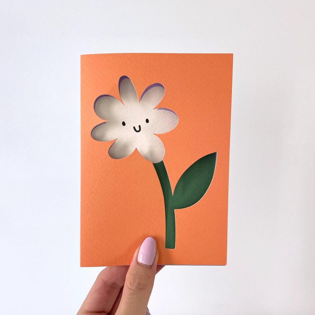 Rumble Cards - Flower die-cut card | nzweekend