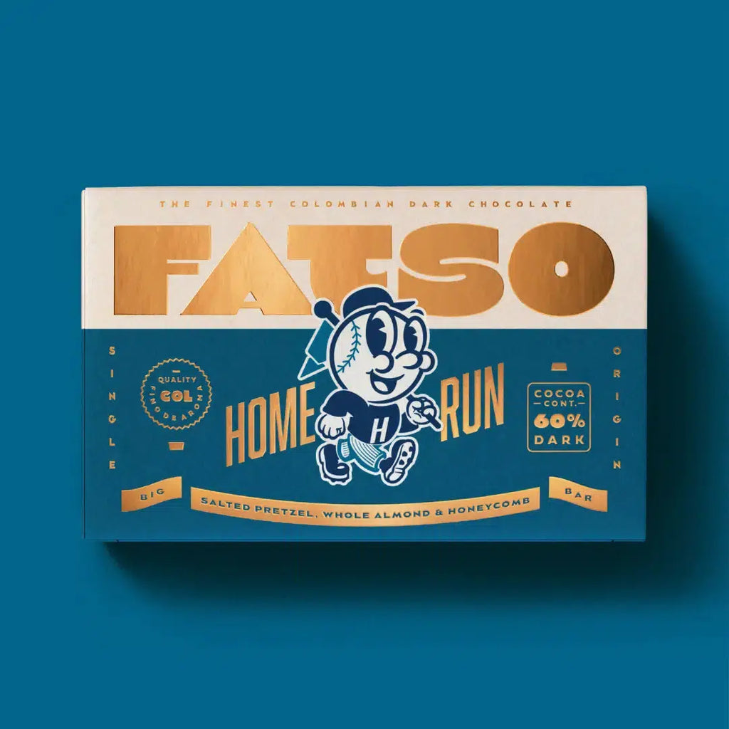 Fatso - Home Run dark chocolate bar - salted pretzel, almond & honeycomb | nzweekend