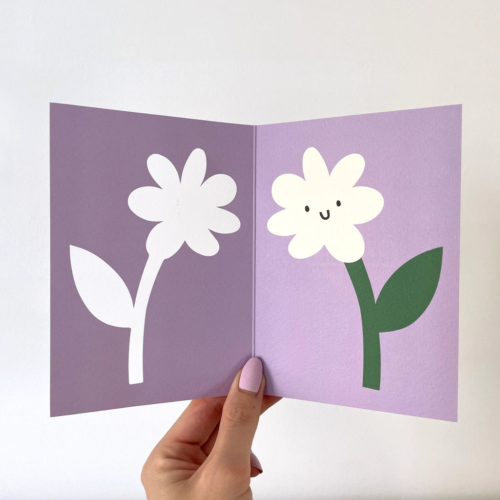 Rumble Cards - Flower die-cut card | nzweekend