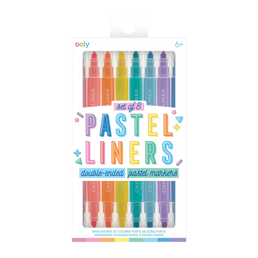 Ooly - Pastel Liners double-ended markers - set of 8 | nzweekend