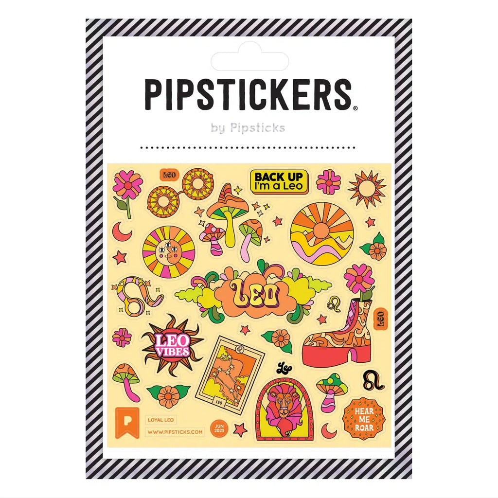 Pipsticks - Loyal Leo glow-in-the-dark sticker sheet | nzweekend