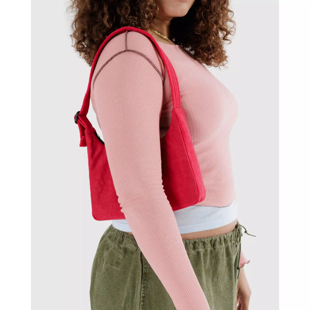 Baggu - Mini Nylon Shoulder bag - Candy Apple | nzweekend