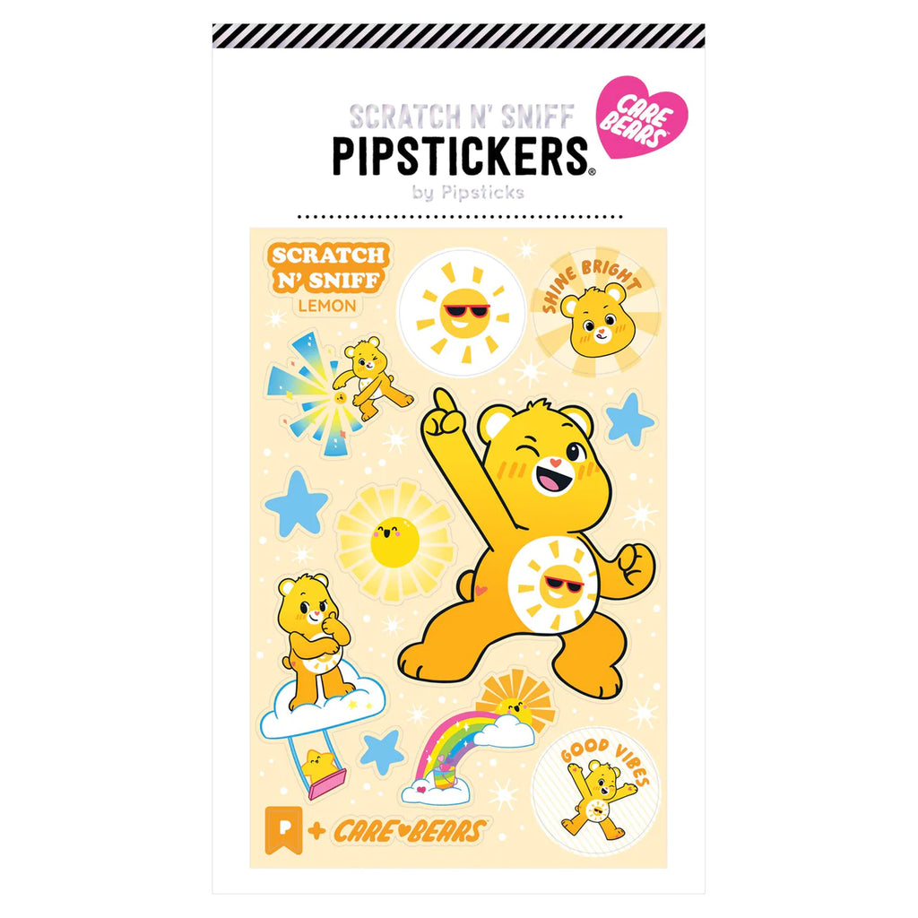 Pipsticks - Care Bears: Funshine Bear scratch 'n' sniff sticker sheet | nzweekend