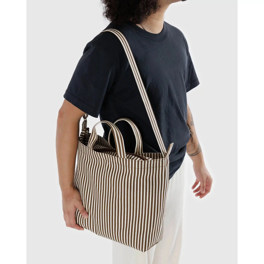 Baggu - Horizontal zip duck bag - Brown Stripe | nzweekend