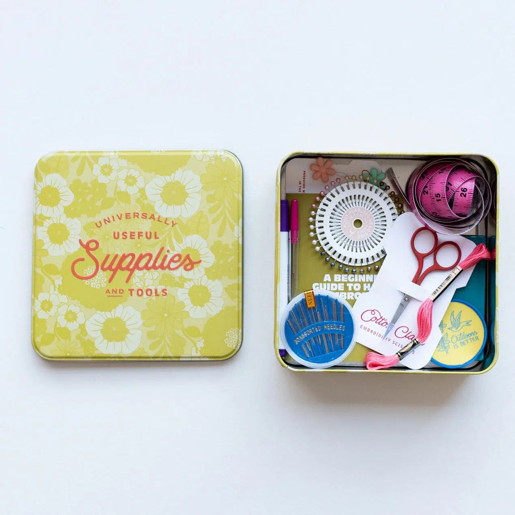 Cotton Clara - Embroidery Starter Kit sewing tin | nzweekend