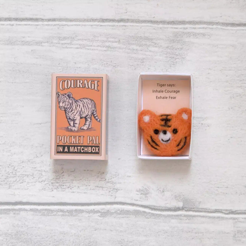 Marvling Bros - Courage Pocket Pal in a Matchbox - Tiger | nzweekend