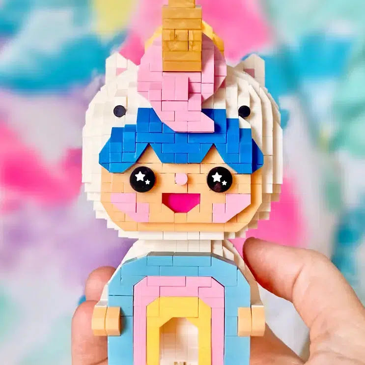 Momiji - Rainbow Unicorn mini bricks set | nzweekend