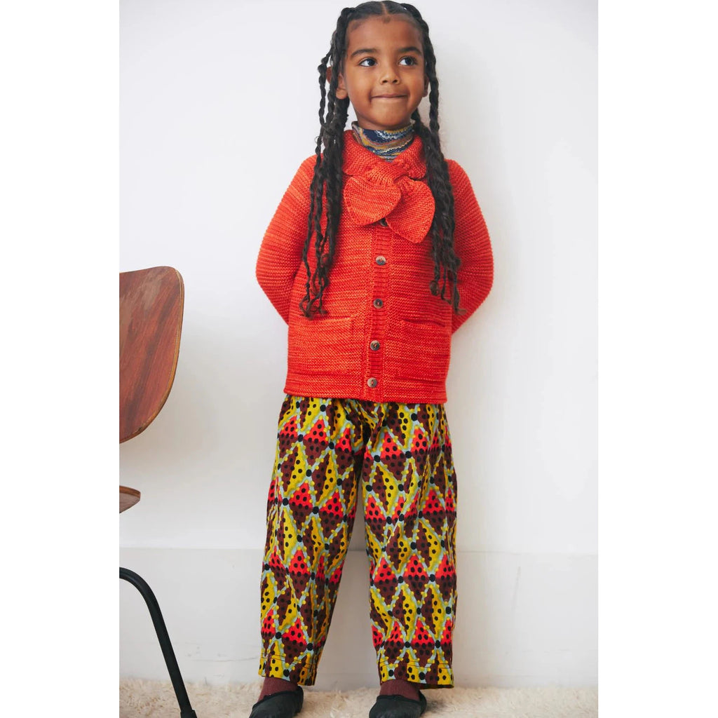 Misha & Puff - Scout cardigan - Red Flame | nzweekend