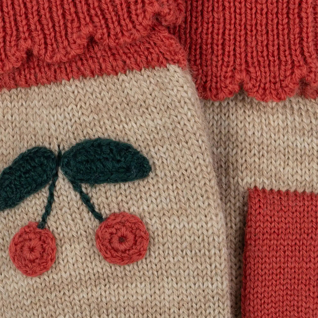 Konges Sløjd - Sonja merino knit mittens - Cherry | nzweekend