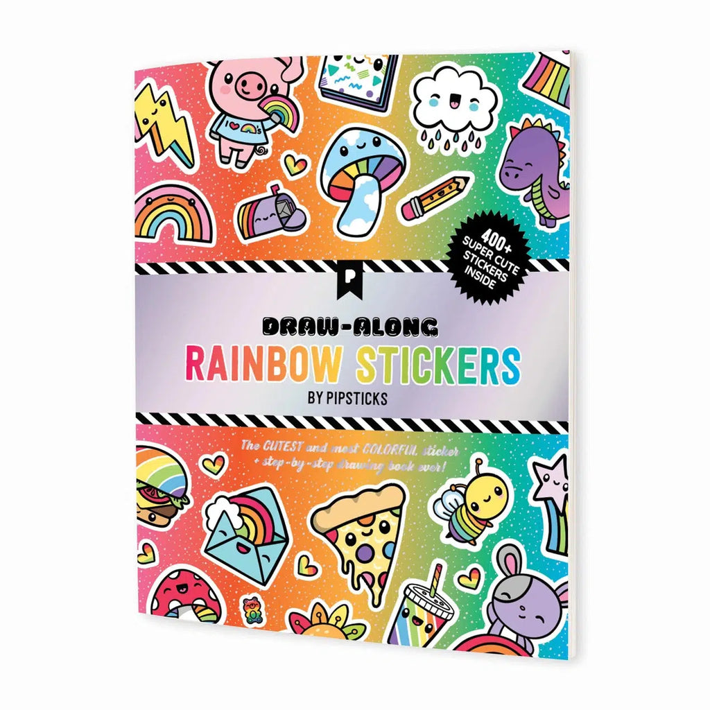 Pipsticks - Draw-A-Long Rainbow Sticker Book | nzweekend