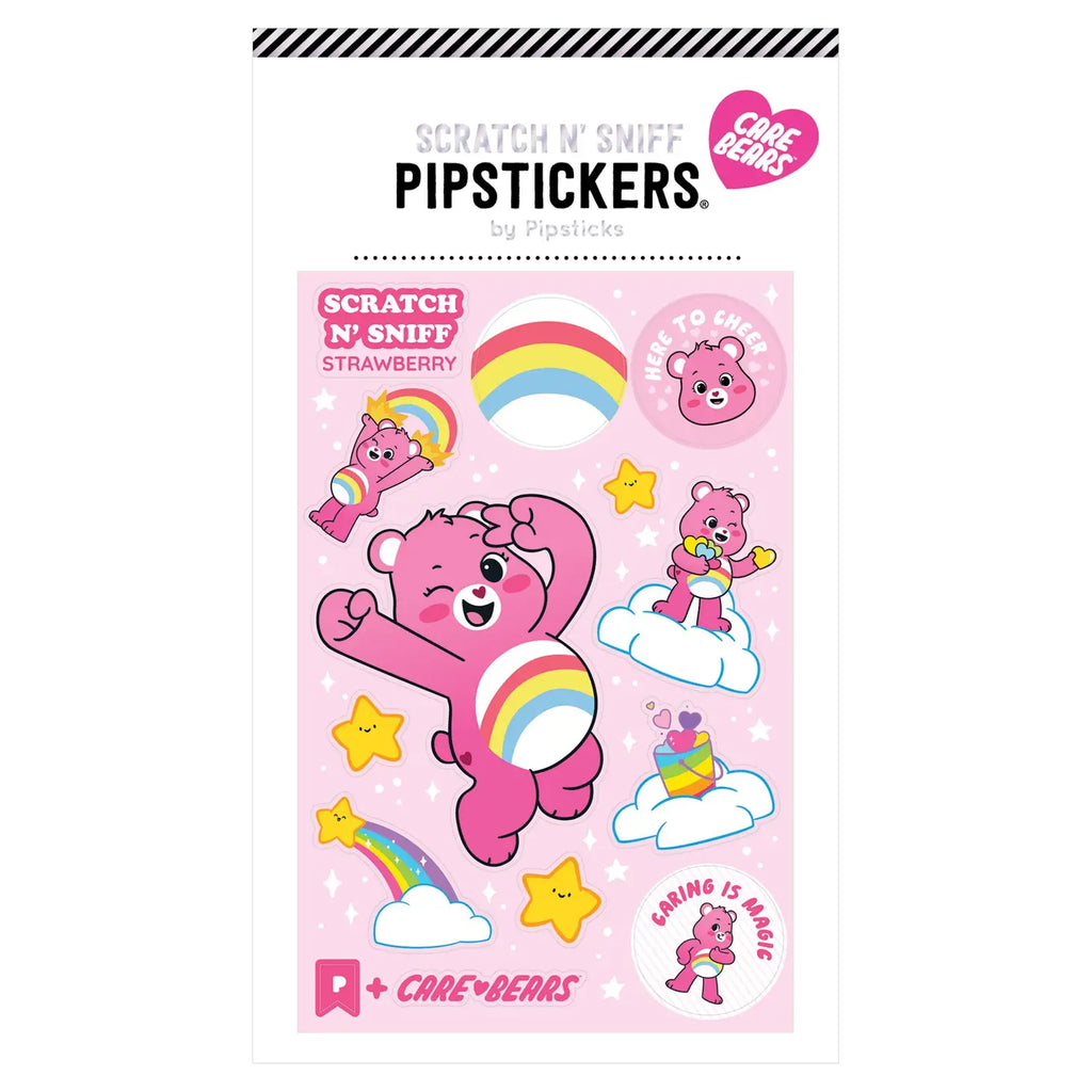 Pipsticks - Care Bears: Cheer Bear scratch 'n' sniff sticker sheet | nzweekend