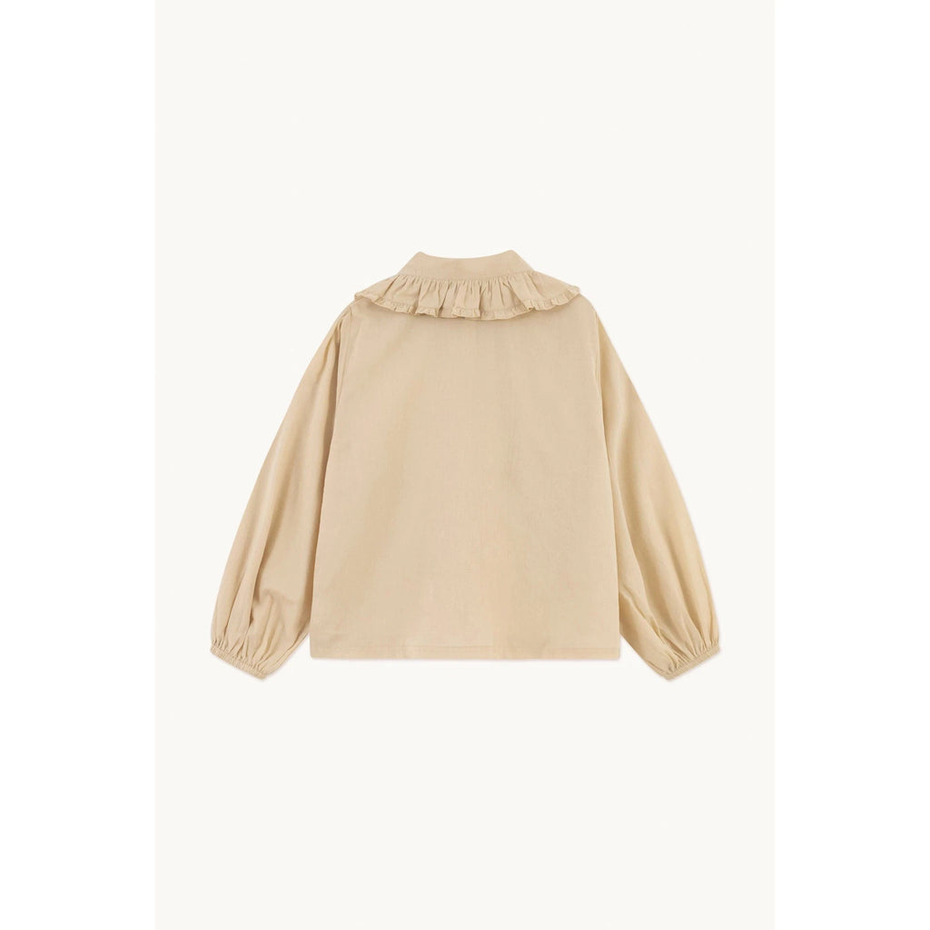 The Tiny Big Sister - Frill neck blouse - vanilla | nzweekend