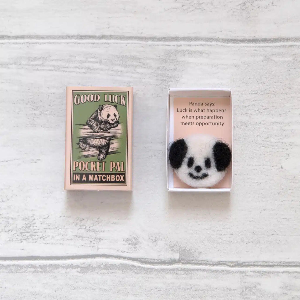 Marvling Bros - Good Luck Pocket Pal in a Matchbox - Panda | nzweekend