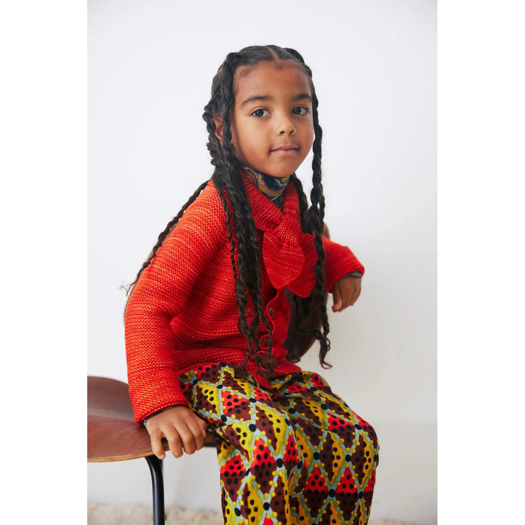 Misha & Puff - Scout cardigan - Red Flame | nzweekend