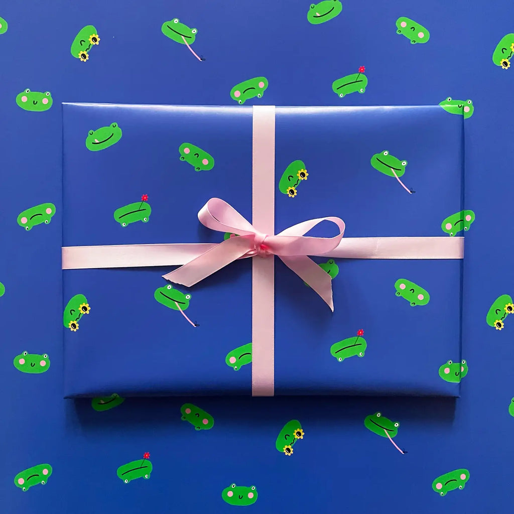 Rumble Cards - Froggy wrapping paper | nzweekend