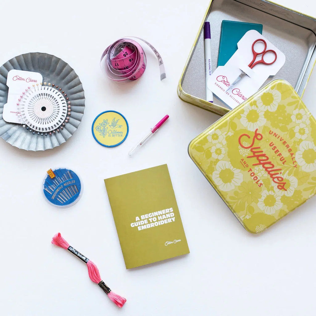 Cotton Clara - Embroidery Starter Kit sewing tin | nzweekend