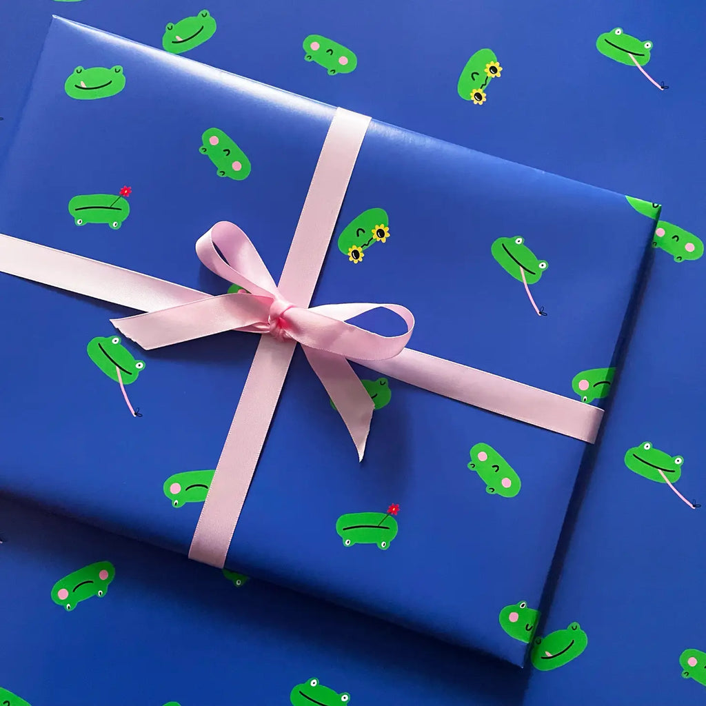 Rumble Cards - Froggy wrapping paper | nzweekend