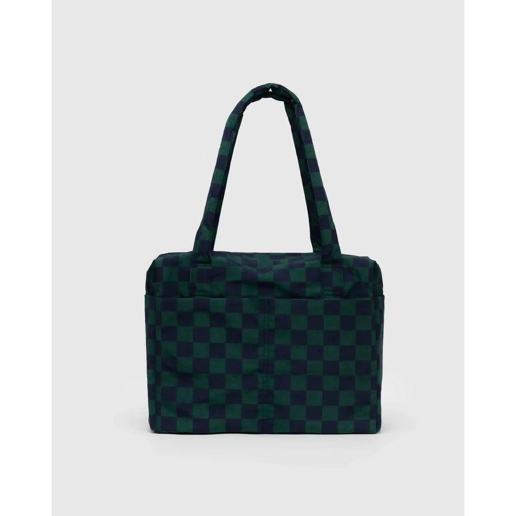 Baggu - Small Cloud Carry-On bag - Navy Green Check | nzweekend