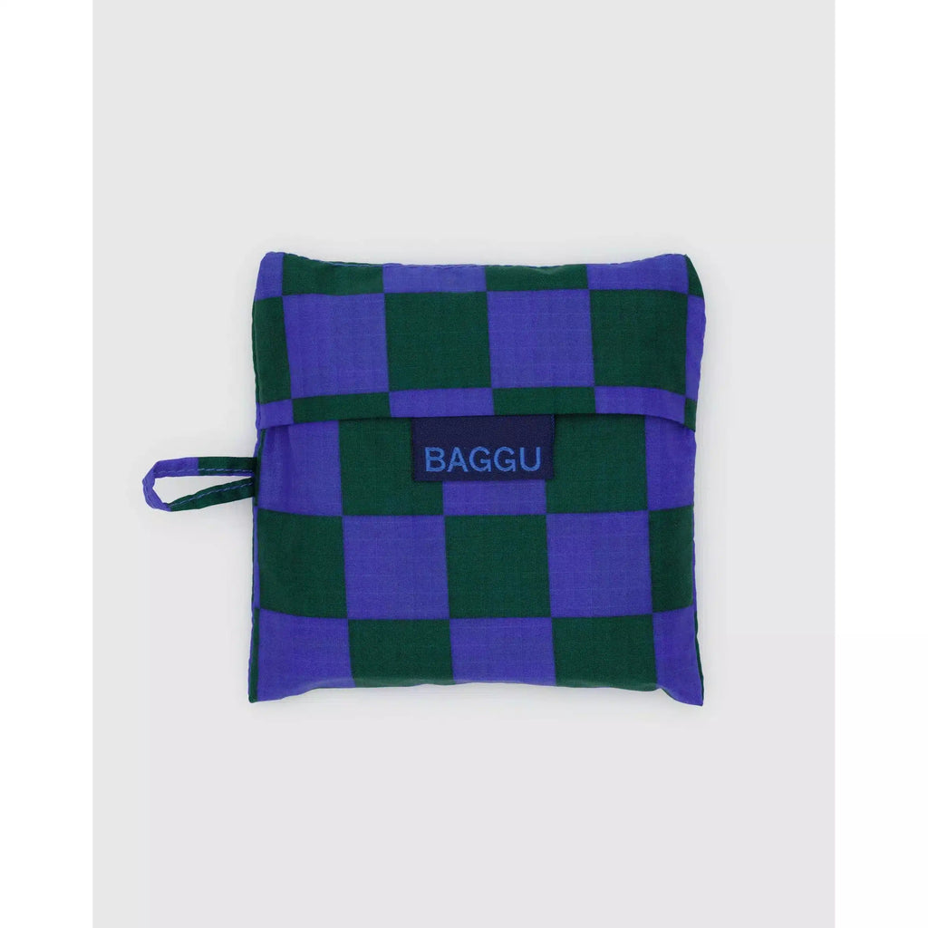 Baggu - Standard Baggu reusable bag - Iris Green Check | nzweekend