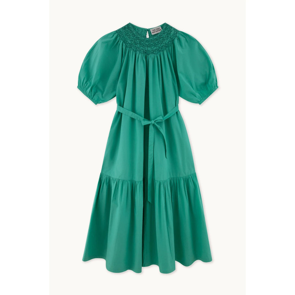 Tiny Cottons Woman - The Tiny Big Sister - Smocked dress - Emerald | nzweekend