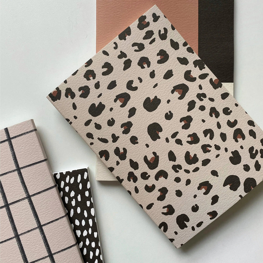 Kinshipped - Cream Leopard A5 notebook | nzweekend