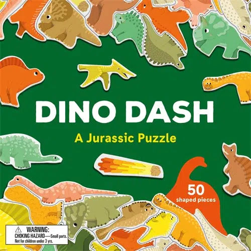 Dino Dash 50-piece jigsaw puzzle - Caroline Selmes | nzweekend