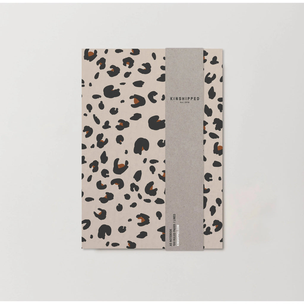 Kinshipped - Cream Leopard A5 notebook | nzweekend